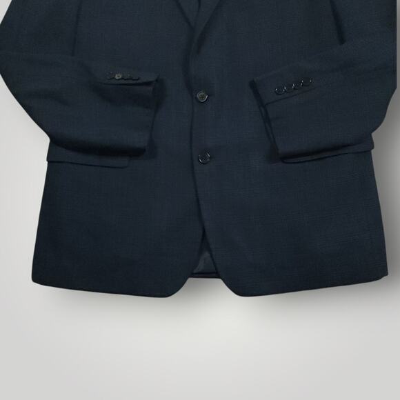 Lauren Ralph Lauren Blazer Sport Coat Mens 44L Performance Black Label Plaid - Picture 8 of 10